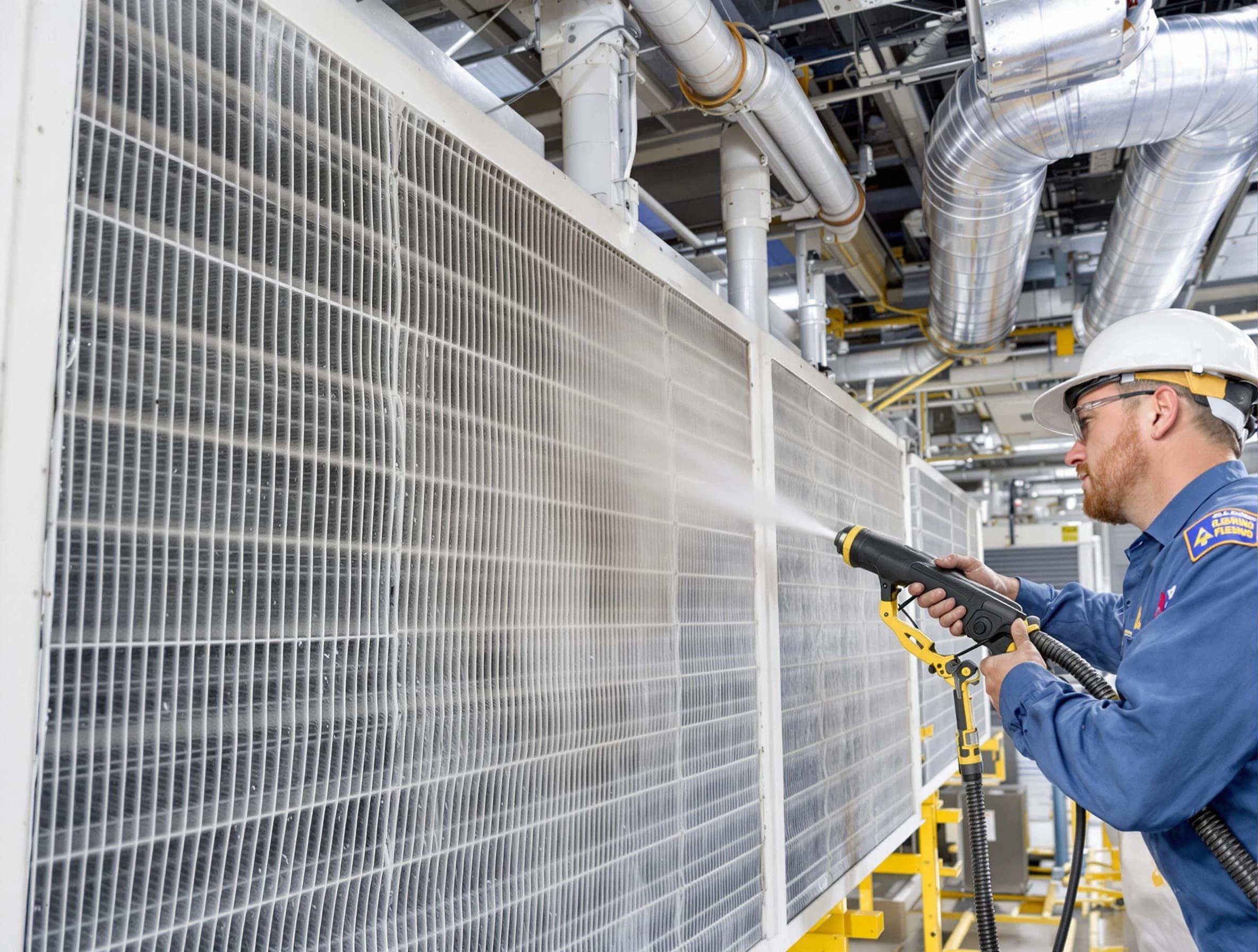 Professional commercial coil cleaning by Mountain Brook Air Duct Cleaning in Mountain Brook