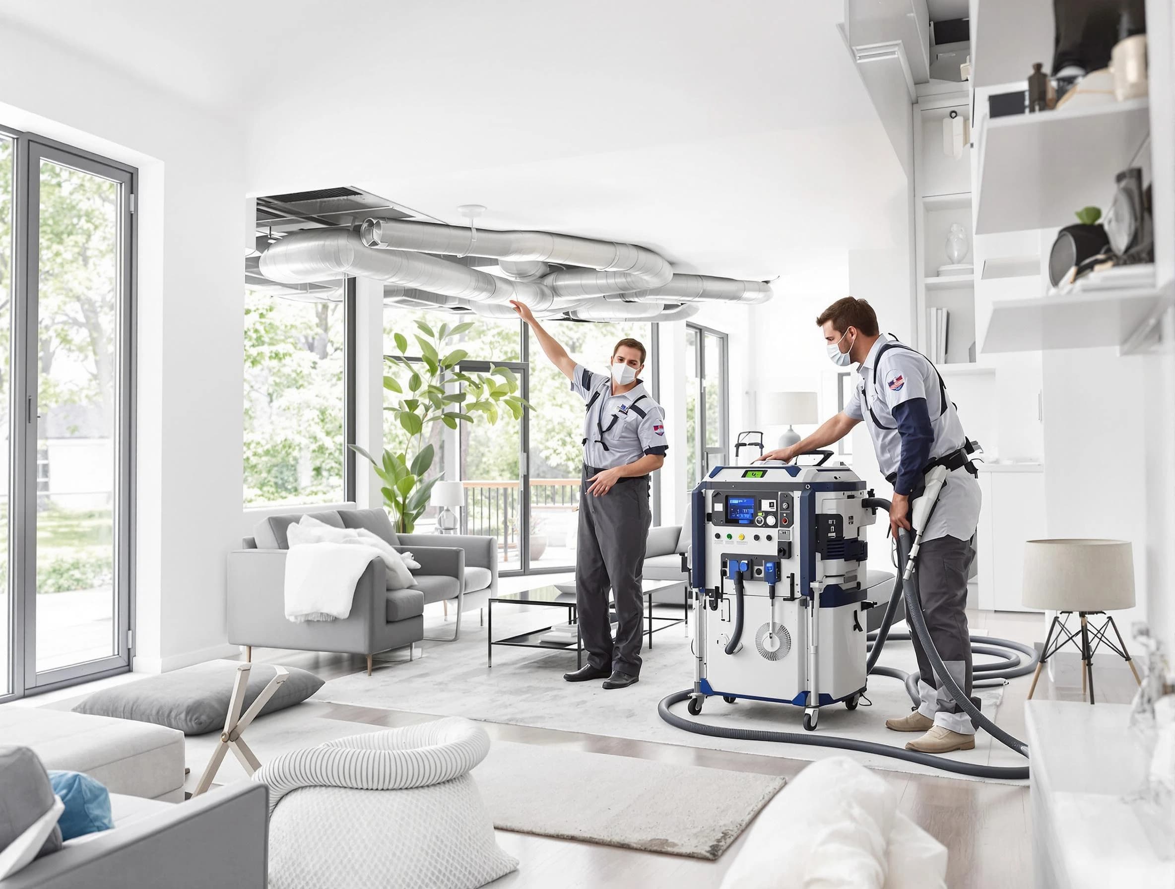 Mountain Brook Air Duct Cleaning professional conducting pure air duct cleaning with state-of-the-art equipment in Mountain Brook