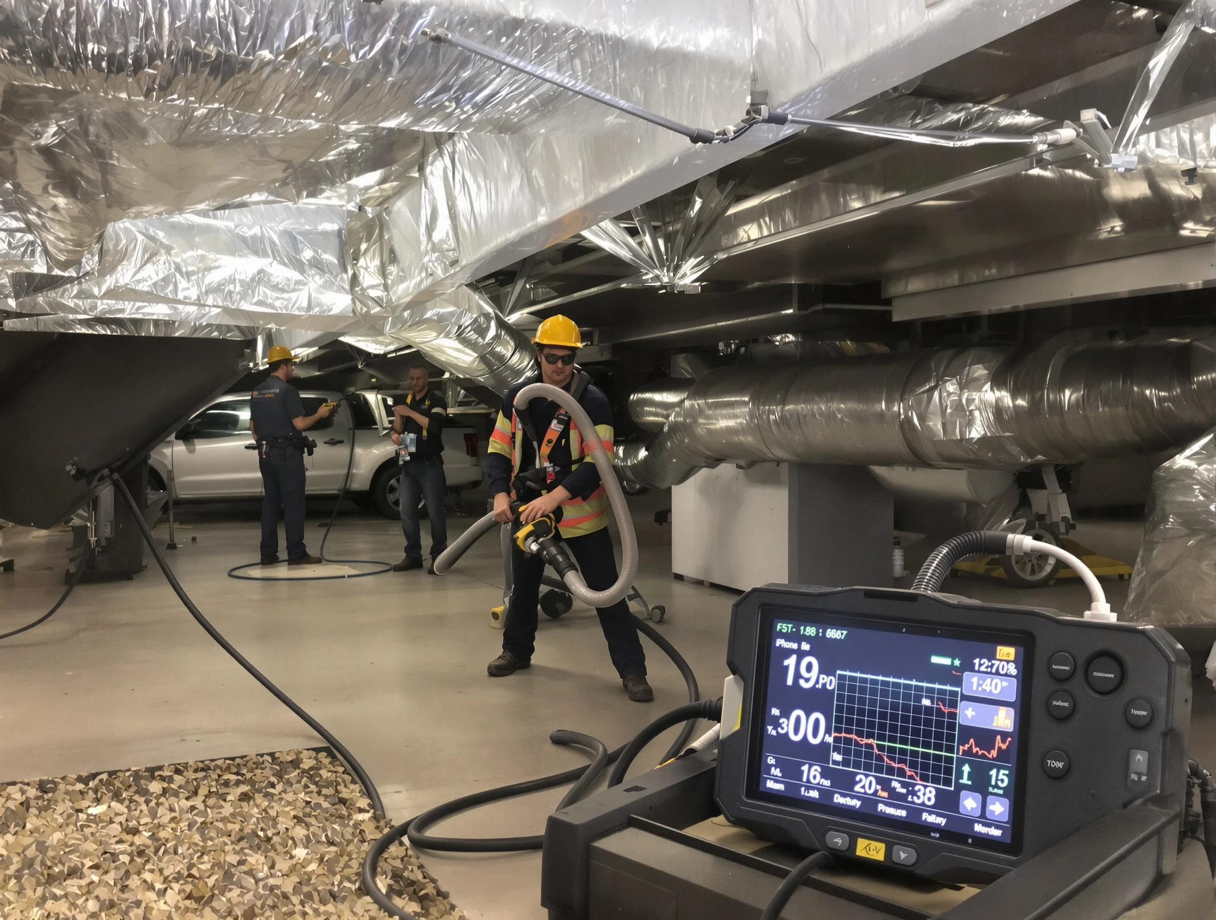 Professional negative pressure duct cleaning by Mountain Brook Air Duct Cleaning in Mountain Brook