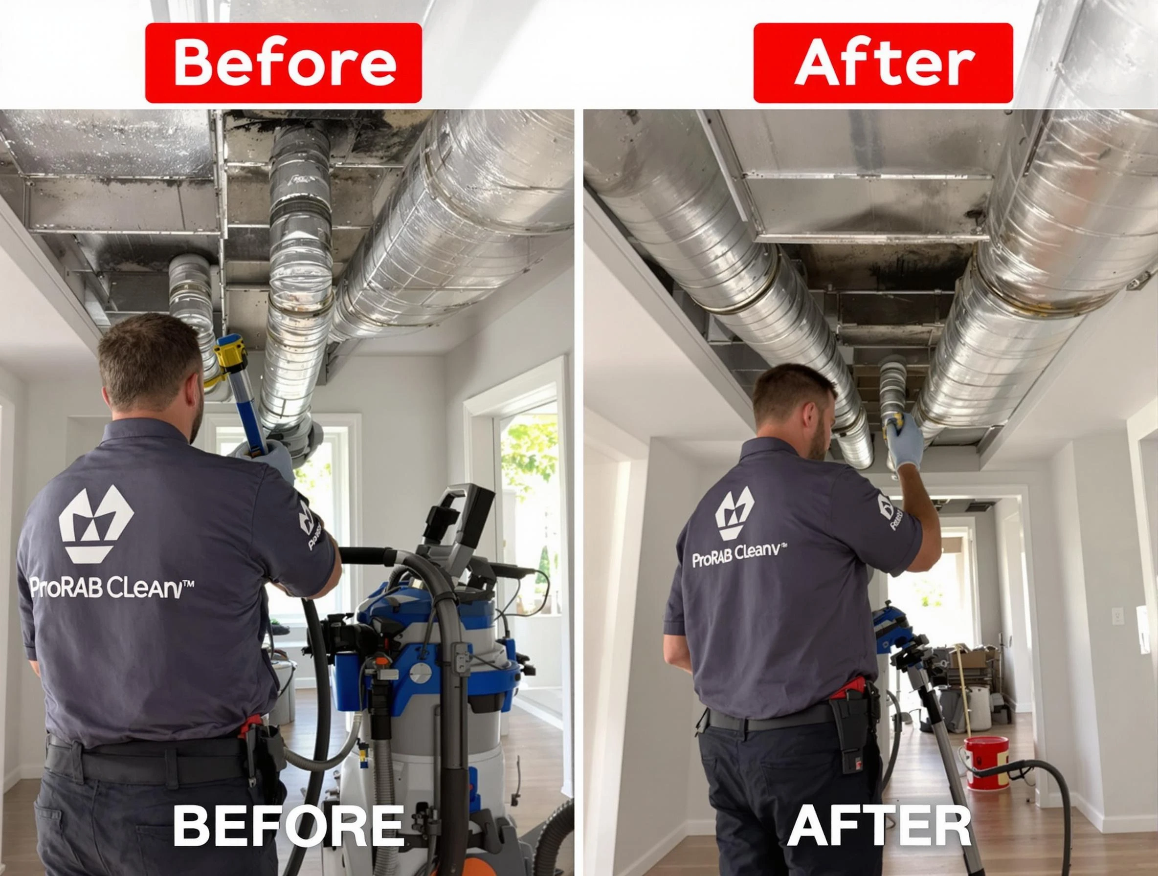 Mountain Brook Air Duct Cleaning expert performing thorough residential duct cleaning in a Mountain Brook home